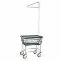 Cool Kitchen 100E91-D7 Dura-Seven Anti-Rust Coating Wire Laundry Cart with Single Pole Rack, 2.5 Bushel CO2643215